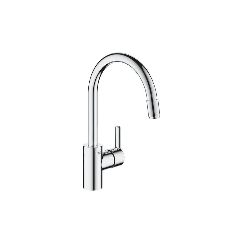 Robinet de cuisine avec mousseur bec haut GROHE Quickfix Feel chromé