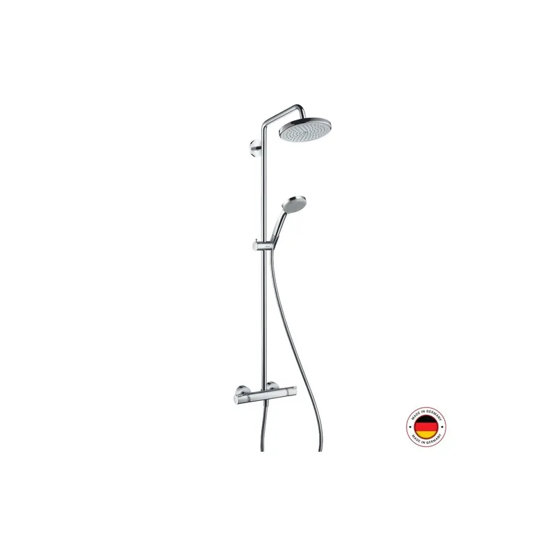 Colonne de douche thermostatique HANSGROHE Croma 220 EcoSmart chromé