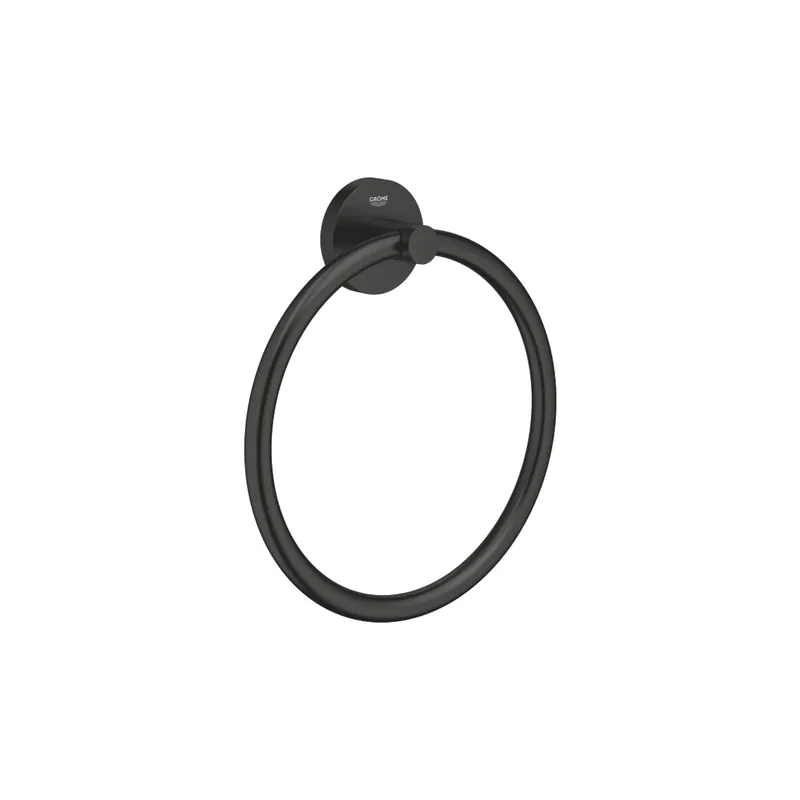 Anneau porte serviettes GROHE Start noir mat