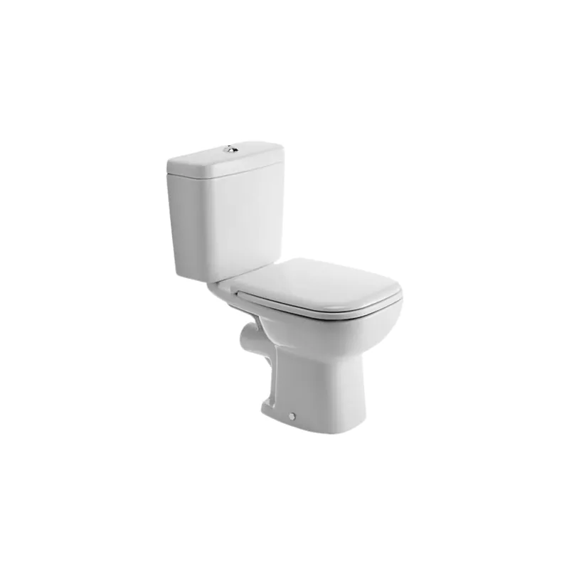 WC à poser sortie horizontale DURAVIT D-code avec abattant