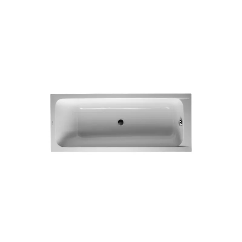 Baignoire droite DURAVIT D-Code acrylique bonde au centre