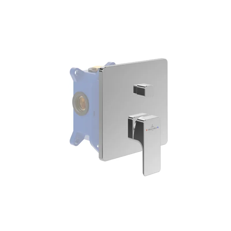 Façade robinet encastré mécanique VILLEROY ET BOCH avec inverseur Subway 3.0 + corps encastré