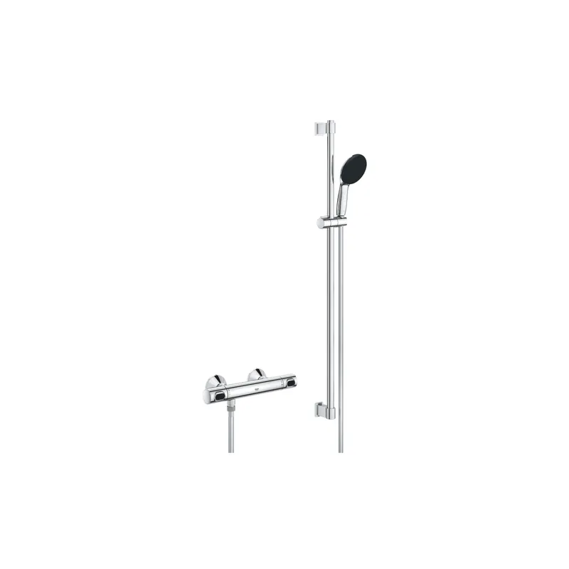Ensemble de douche thermostatique GROHE Precision Flow 1 jet chromé