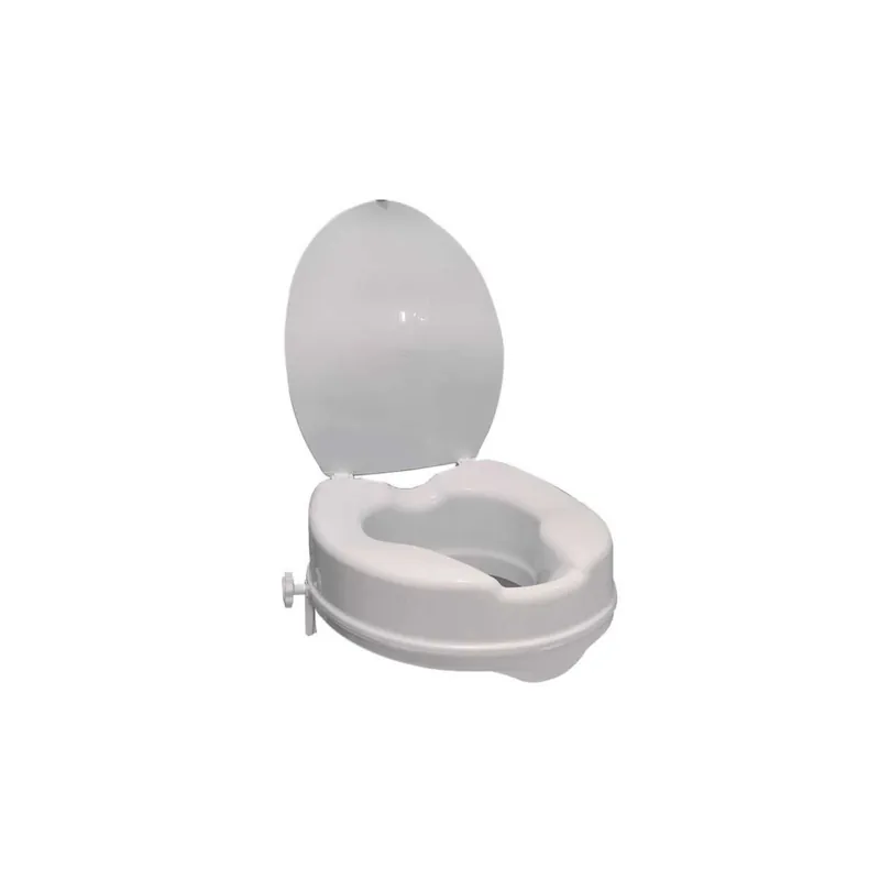 Réhausse WC PMR PELLET plastique blanc avec abattant 10 cm