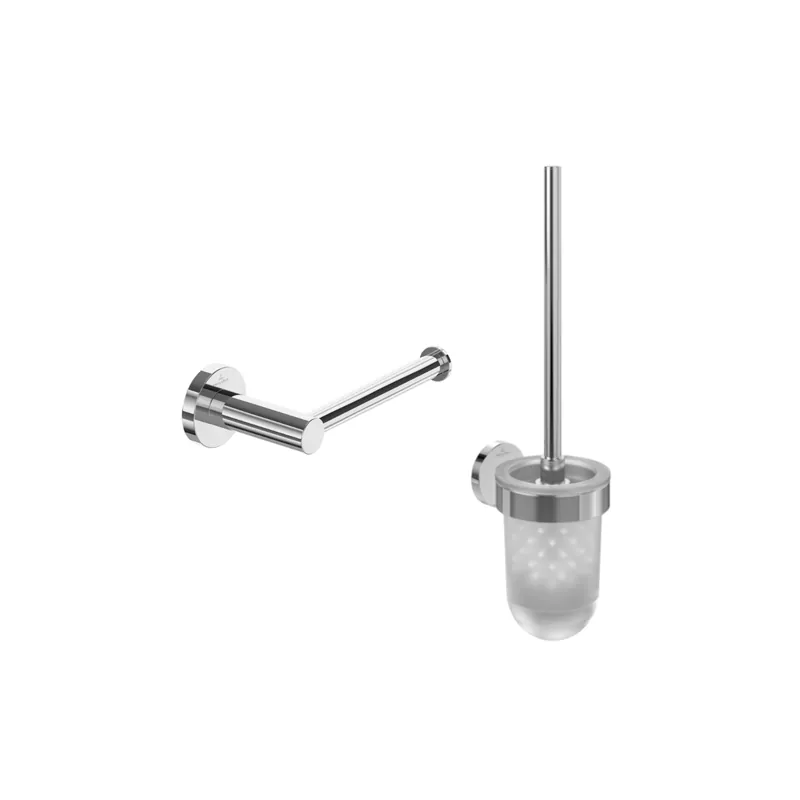 Dérouleur de papier toilette sans couvercle + Ensemble brosse WC VILLEROY & BOCH Elements Tender