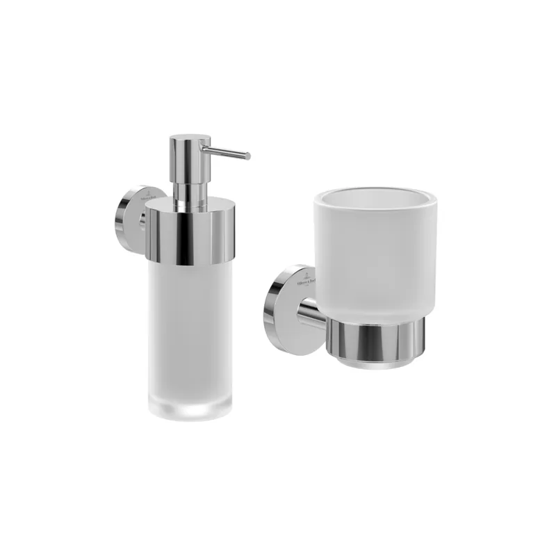 Porte-verre + Distributeur de savon VILLEROY & BOCH Elements Tender