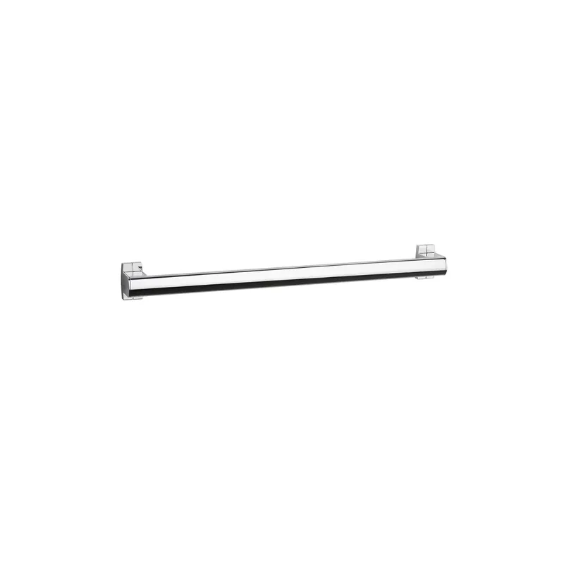 Barre de maintien droite PMR PELLET Design aluminium anodisé brillant caches résine chromée