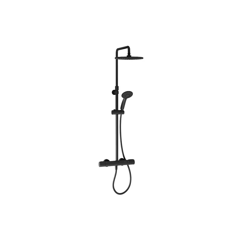 Colonne de douche thermostatique JACOB DELAFON Juliette noir mat