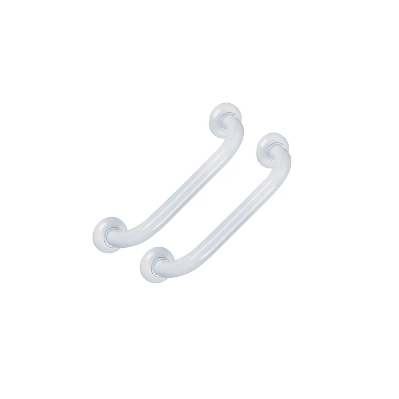 Lot de 2 barres droite PMR PELLET Essentiel confort 60 cm aluminium époxy blanc