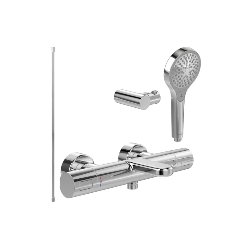 Pack mitigeur baignoire thermostatique VILLEROY ET BOCH Universal rond avec ensemble