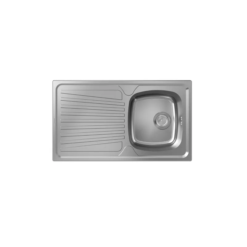 Evier 1 cuve avec égouttoir HANSGROHE S21 inox