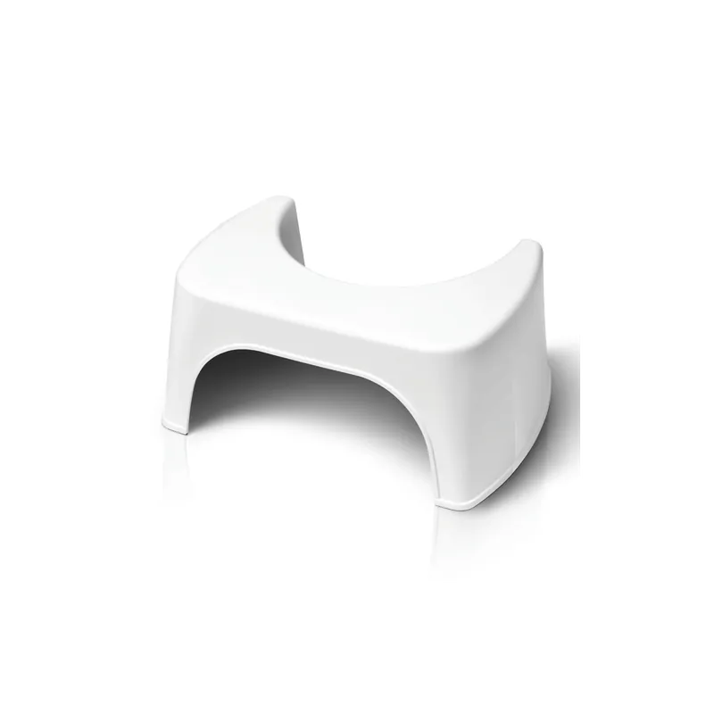 Tabouret physiologique de toilette WELLCARE en plastique blanc