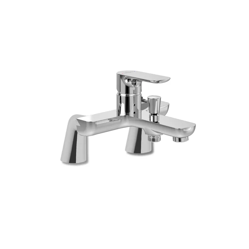 Mitigeur baignoire mécanique VILLEROY ET BOCH O novo avec colonnettes