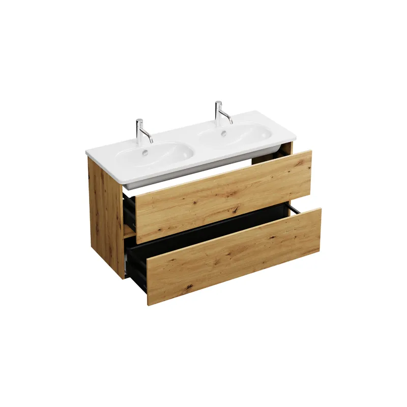 Meuble de salle de bain double vasque 120 cm BURGBAD Joline