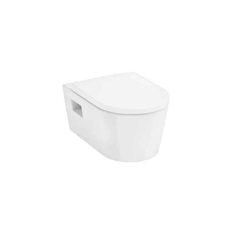 Cuvette WC suspendu sans bride HANSGROHE EluPura Original S avec abattant