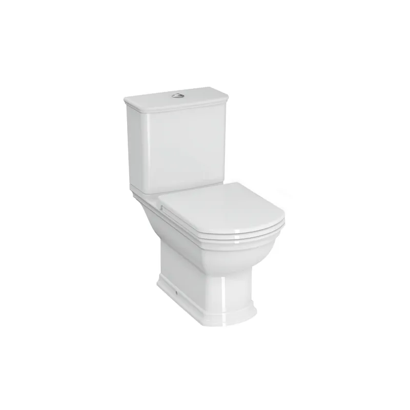 Cuvette WC à poser sortie horizontale VitrA Valarte rétro avec abattant frein de chute