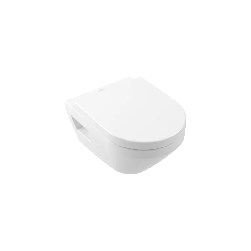 Cuvette WC suspendu sans bride VILLEROY ET BOCH Architectura Twistflush [e³] rond avec abattant frein de chute