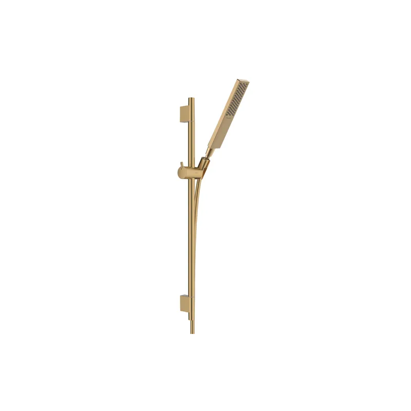 Ensemble barre de douche HANSGROHE Unica S Puro + Flexible + Pommeau de douche Pulsify E Bronze Brossé
