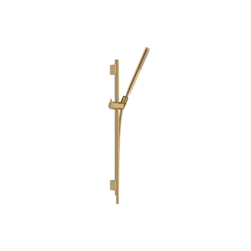 Ensemble barre de douche HANSGROHE Unica S Puro + Flexible + Pommeau de douche Pulsify S Bronze Brossé
