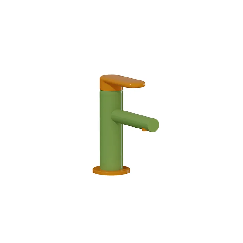 Mitigeur lavabo VitrA Sento Kids jaune et vert