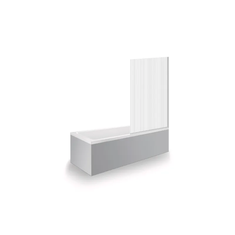 Baignoire droite DURAVIT No.1 + Pare bain AURYS Raywall