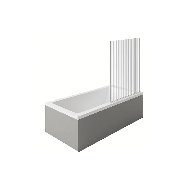 Baignoire droite DURAVIT Starck + Pare bain AURYS Raywall