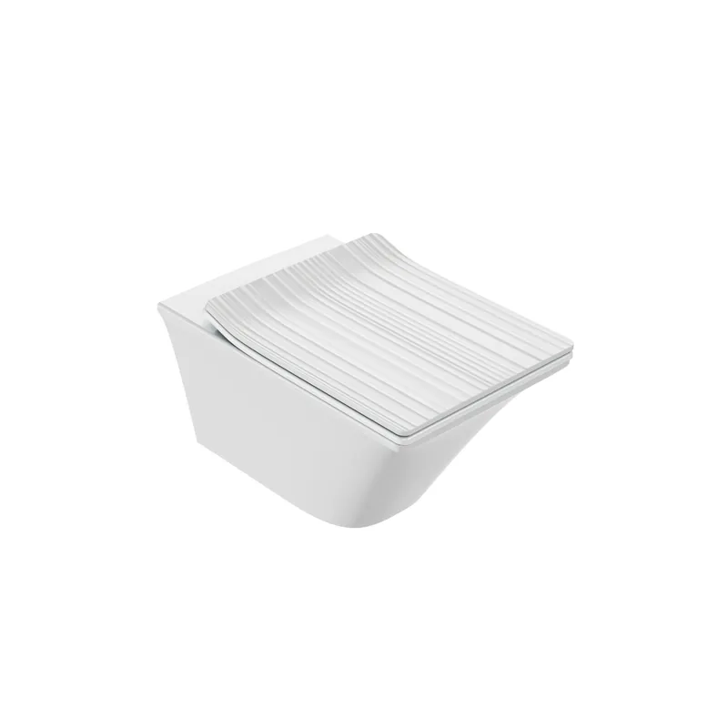 Cuvette WC suspendu sans bride JACOB DELAFON Grands Boulevards avec abattant frein de chute extra-plat déclipsable