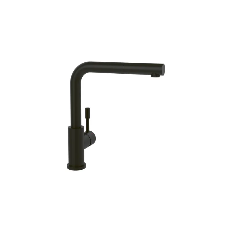 Robinet cuisine avec douchette VILLEROY ET BOCH Steel Shower Window noir mat