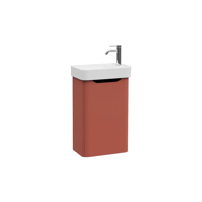 Meuble lave mains VitrA Sento Round terracotta