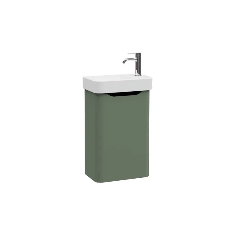 Meuble lave mains VitrA Sento Round vert mat