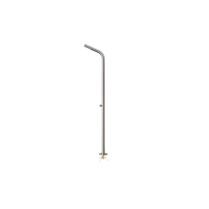 Colonne de douche extérieure progessive CRISTINA ONDYNA Inox 316 alimentation par le sol en inox + Corps d‘encastrement