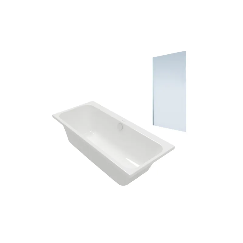 Baignoire droite VILLEROY & BOCH Architectura + Pare bain AURYS Mist 1 chromé