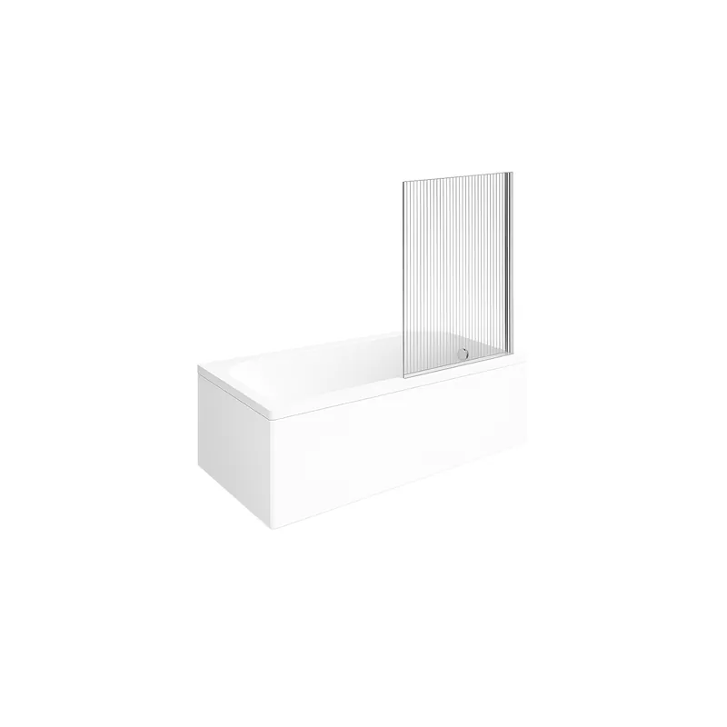 Baignoire droite VILLEROY & BOCH Architectura acrylique + Pare bain AURYS Raywall