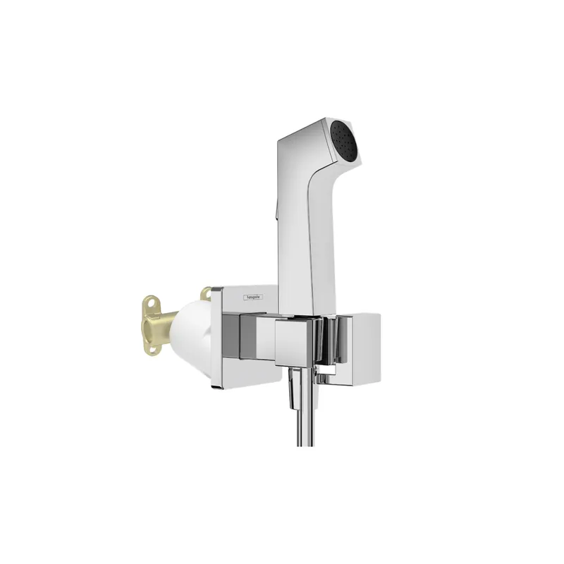Douchette WC HANSGROHE EcoSmart E avec robinet d‘arret et corps d‘encastrement