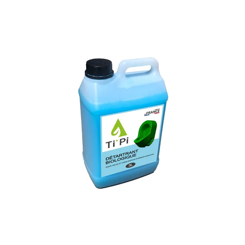 Détartrant biologique TI‘PI pour valve et canalisation d‘urinoir sans eau 3L