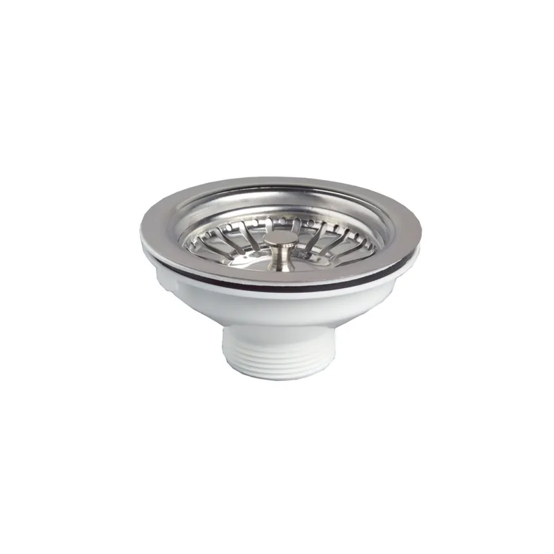 Bonde à panier pour évier 1 bac WIRQUIN D90 inox sans trop-plein
