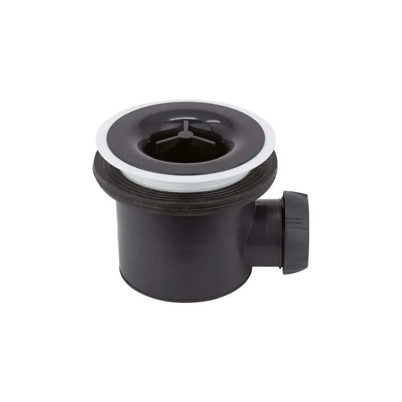 Bonde de receveur de douche sortie horizontale WIRQUIN Tourbillon D90 sans dôme