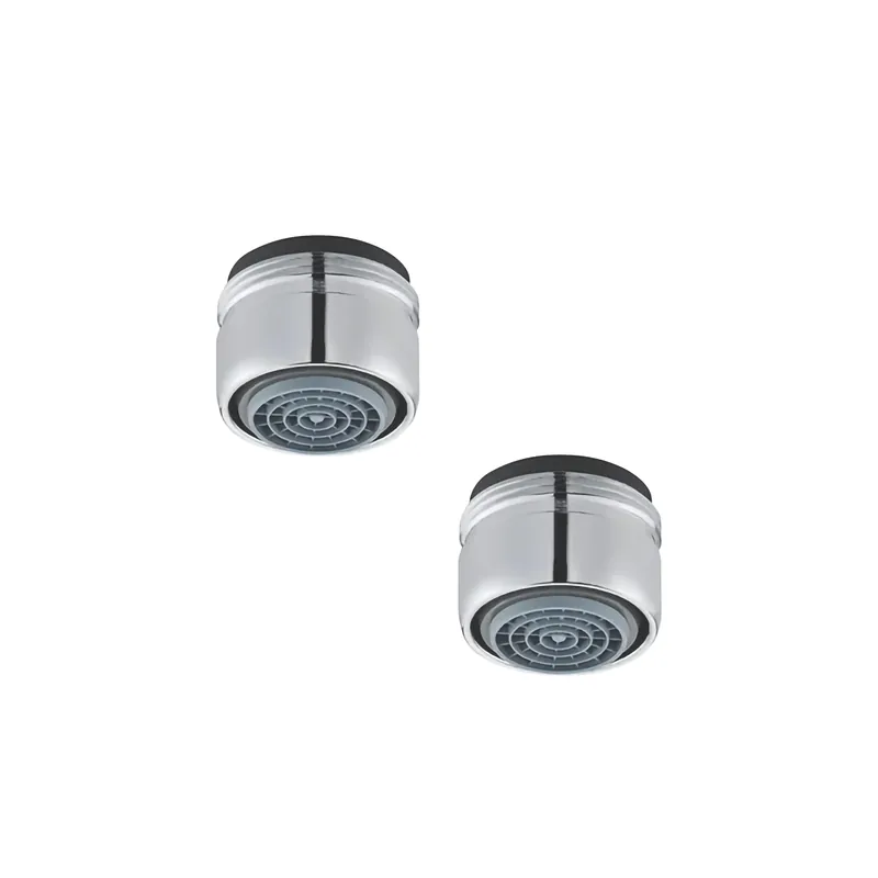 Lot de 2 aérateurs antitartre avec limiteur de débit 3 l/min M 24x1 PRESTO chromé