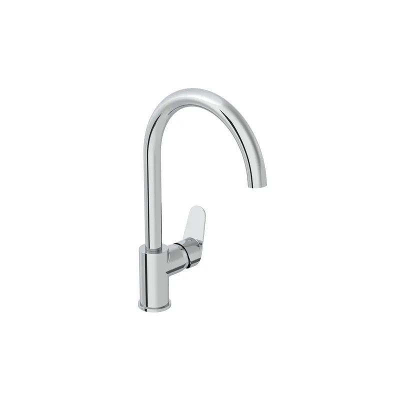 Robinet de cuisine bec haut VitrA Flow Round Chromé