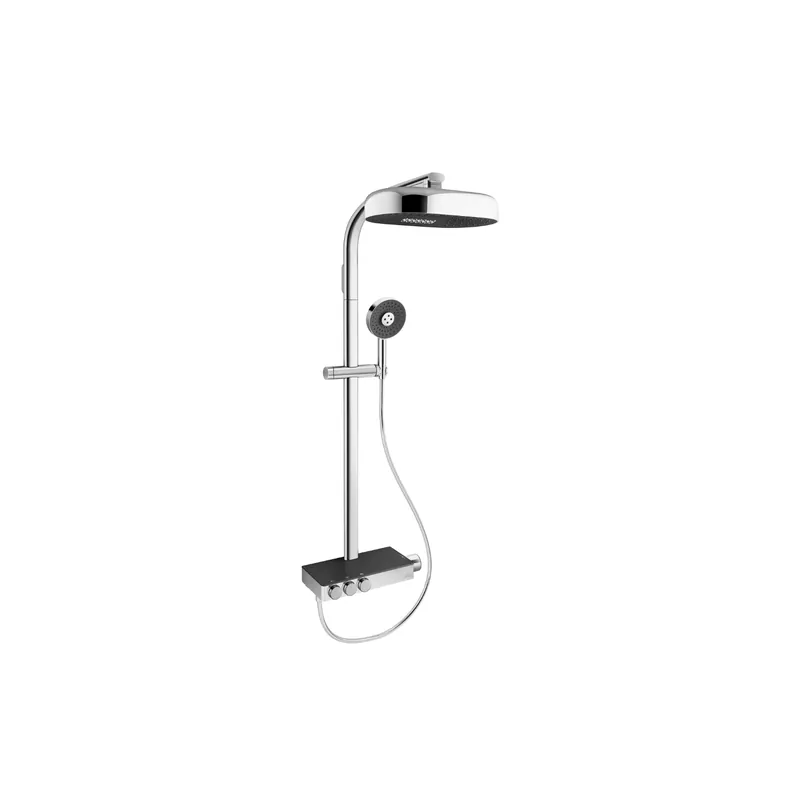 Colonne de douche thermostatique JACOB DELAFON Grands Boulevards avec tablette en verre