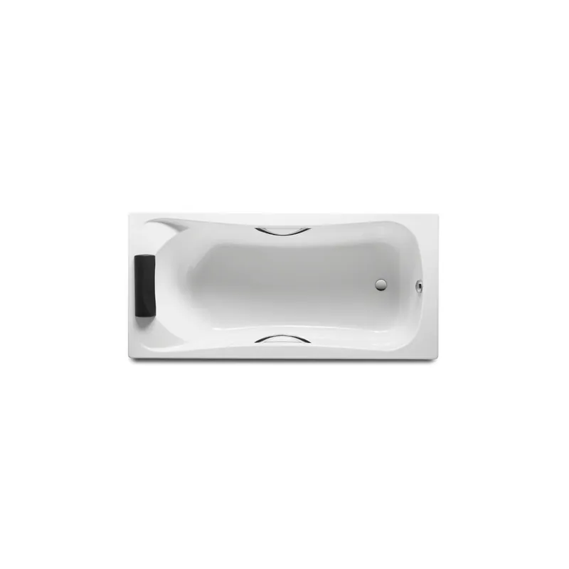 Baignoire droite ROCA Becool acrylique blanc brillant avec appuie-tête
