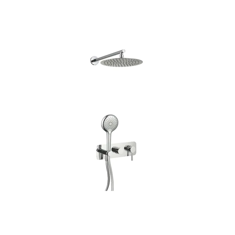 Colonne de douche mécanique encastré PAINI Cox + douchette 3 jets + corps encastré