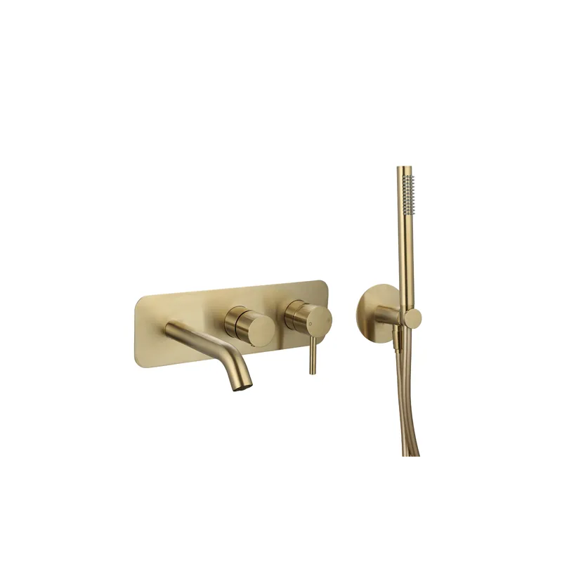 Mitigeur bain douche mécanique mural + douchette 1 jet + corps encastré PAINI Ortence