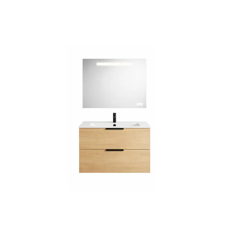 Pack meuble vasque BURGBAD Olena + miroir