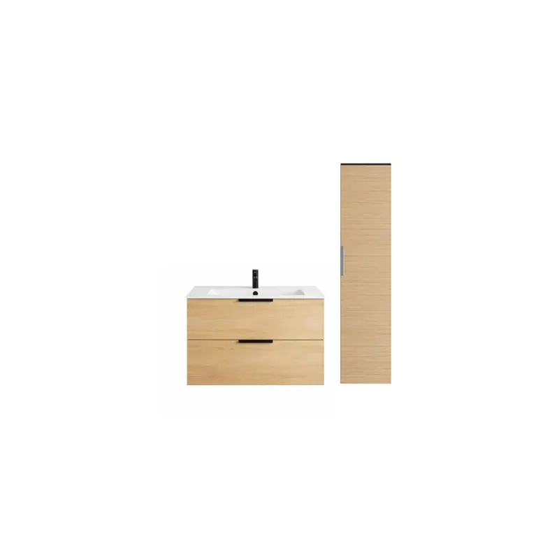 Pack meuble vasque BURGBAD Olena + colonne