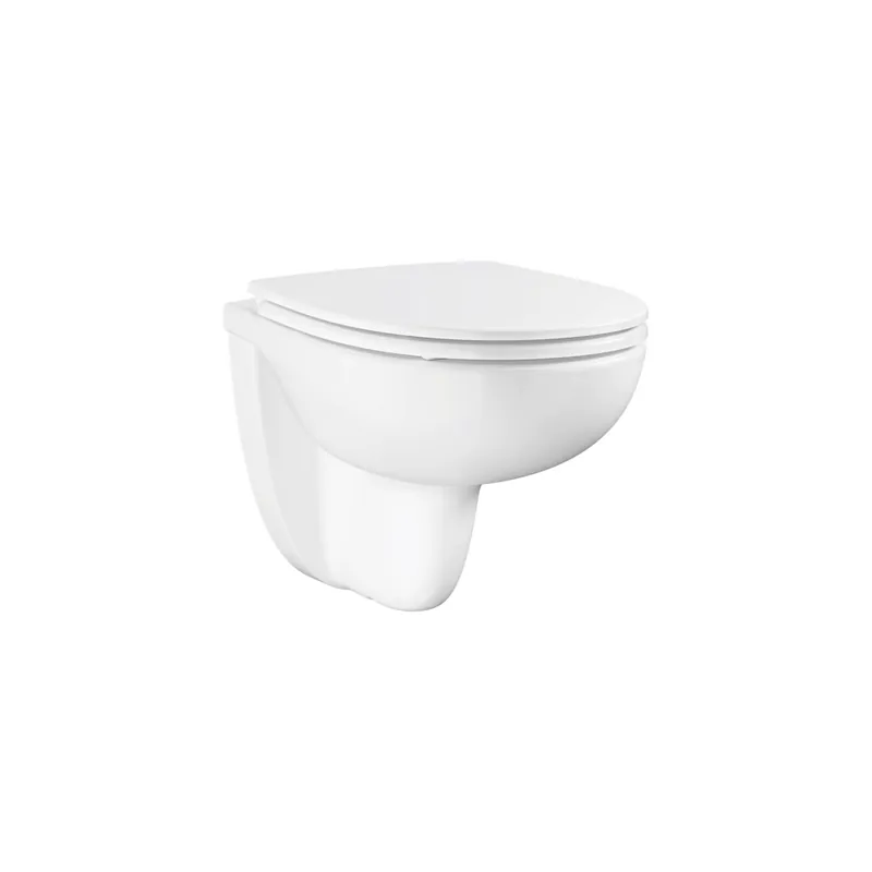 Cuvette WC suspendu GROHE Bau Ceramic avec abattant frein de chute