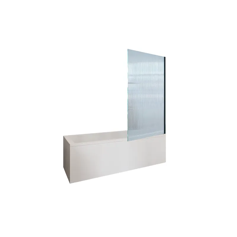 Baignoire droite DURAVIT D-Code + Pare bain AURYS Raywall noir mat