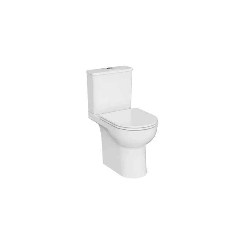WC à poser sans bride sortie horizontale Vortex VitrA M-20 avec abattant frein de chute