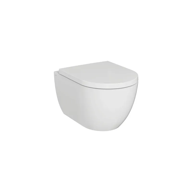 Cuvette WC suspendu sans bride VitrA M60 Vortexflush blanc avec abattant frein de chute
