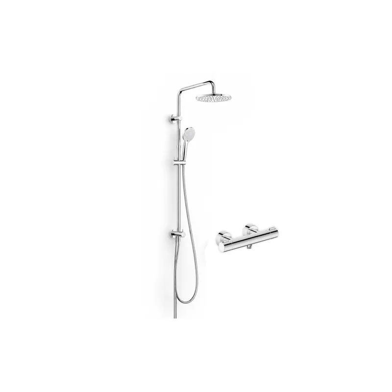 Pack mitigeur de douche thermostatique DURAVIT 1000 + colonne DURAVIT Shower system Reno